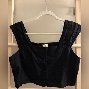 Oak+Fort Black Women's Top